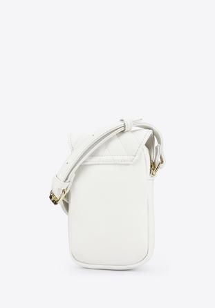 Gesteppte Mini-Handtasche aus Kunstleder für Damen, nicht-gerade weiss, 96-4Y-722-0, Bild 1