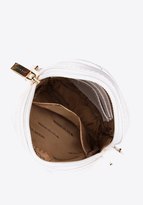 Gesteppte Minitasche aus Öko-Leder, nicht-gerade weiss, 97-2Y-230-Z, Bild 3