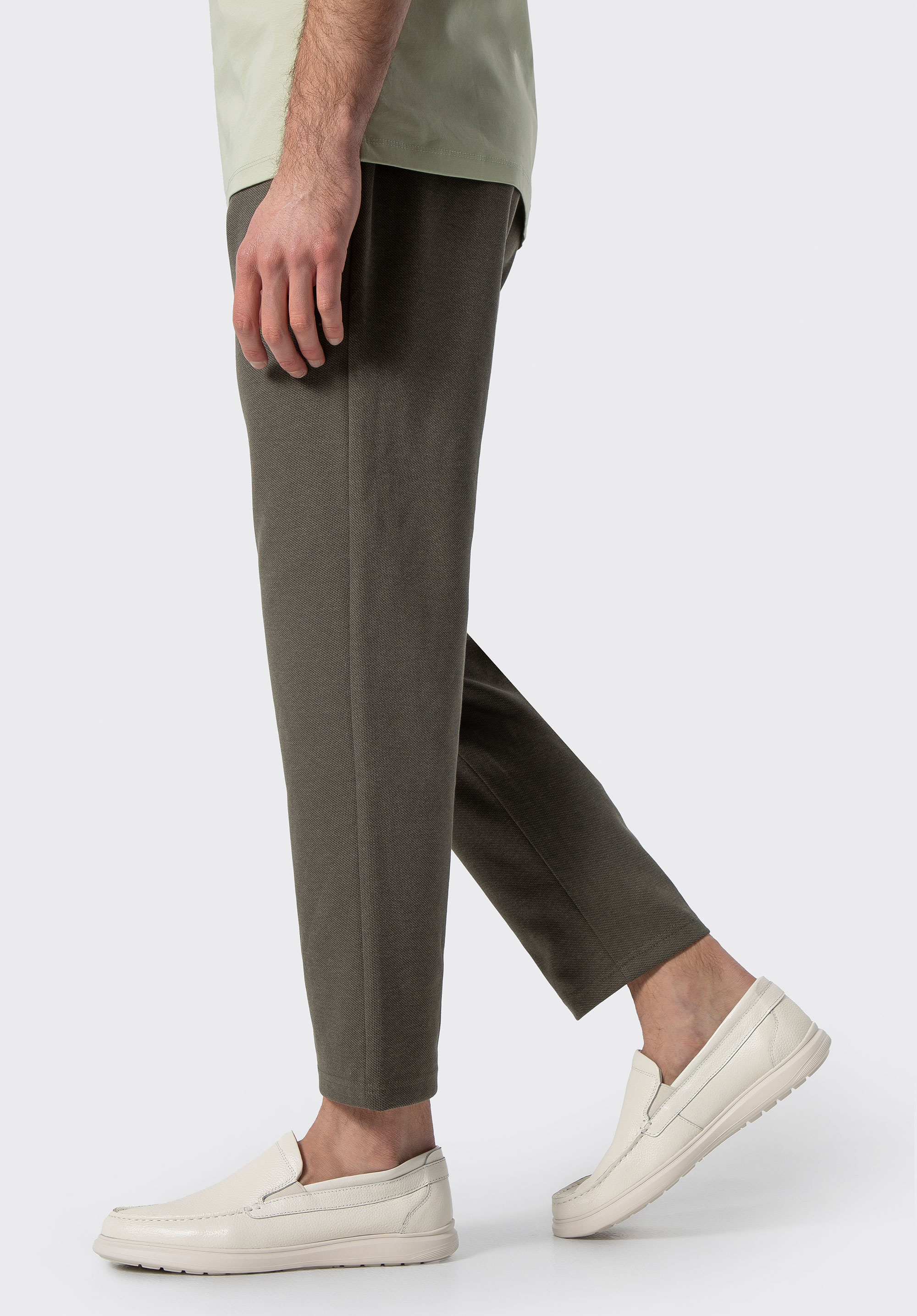 Herrenschuhe aus echtem Leder, nicht-gerade weiss, 100-M-506-0-43, Bild 1