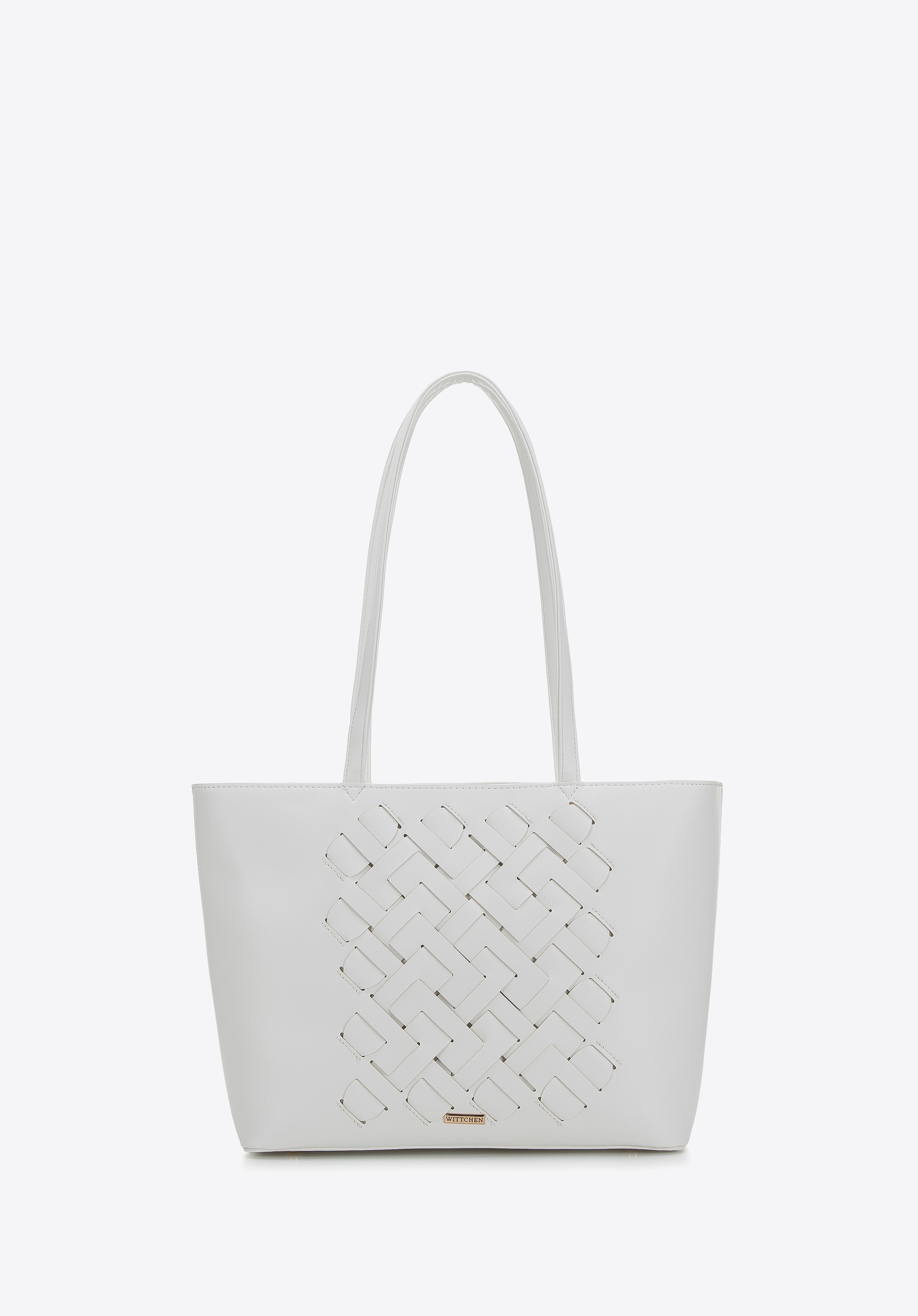Geantă shopper cu împletitură