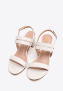 Sandale de damă cu curea subțire, nuanță de alb, 98-DP-206-0-35, Fotografie 2