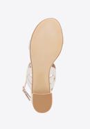Sandale de damă cu curea subțire, nuanță de alb, 98-DP-206-0-35, Fotografie 6