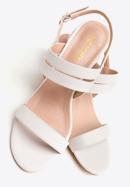 Sandale de damă cu curea subțire, nuanță de alb, 98-DP-206-1-37, Fotografie 8
