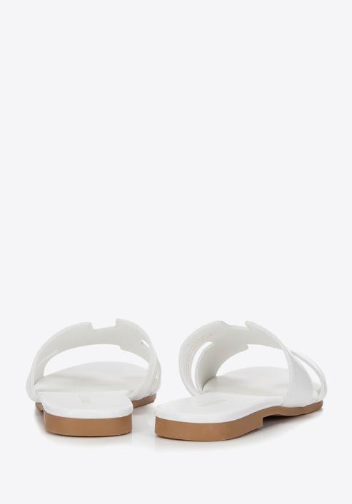 Sandale de damă cu decupaj geometric, nuanță de alb, 98-DP-803-0-37, Fotografie 4