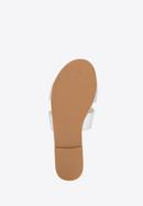 Sandale de damă cu decupaj geometric, nuanță de alb, 98-DP-803-5-40, Fotografie 6
