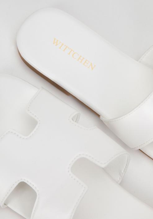 Sandale de damă cu decupaj geometric, nuanță de alb, 98-DP-803-0-36, Fotografie 8