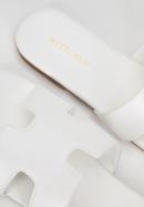 Sandale de damă cu decupaj geometric, nuanță de alb, 98-DP-803-P-38, Fotografie 8