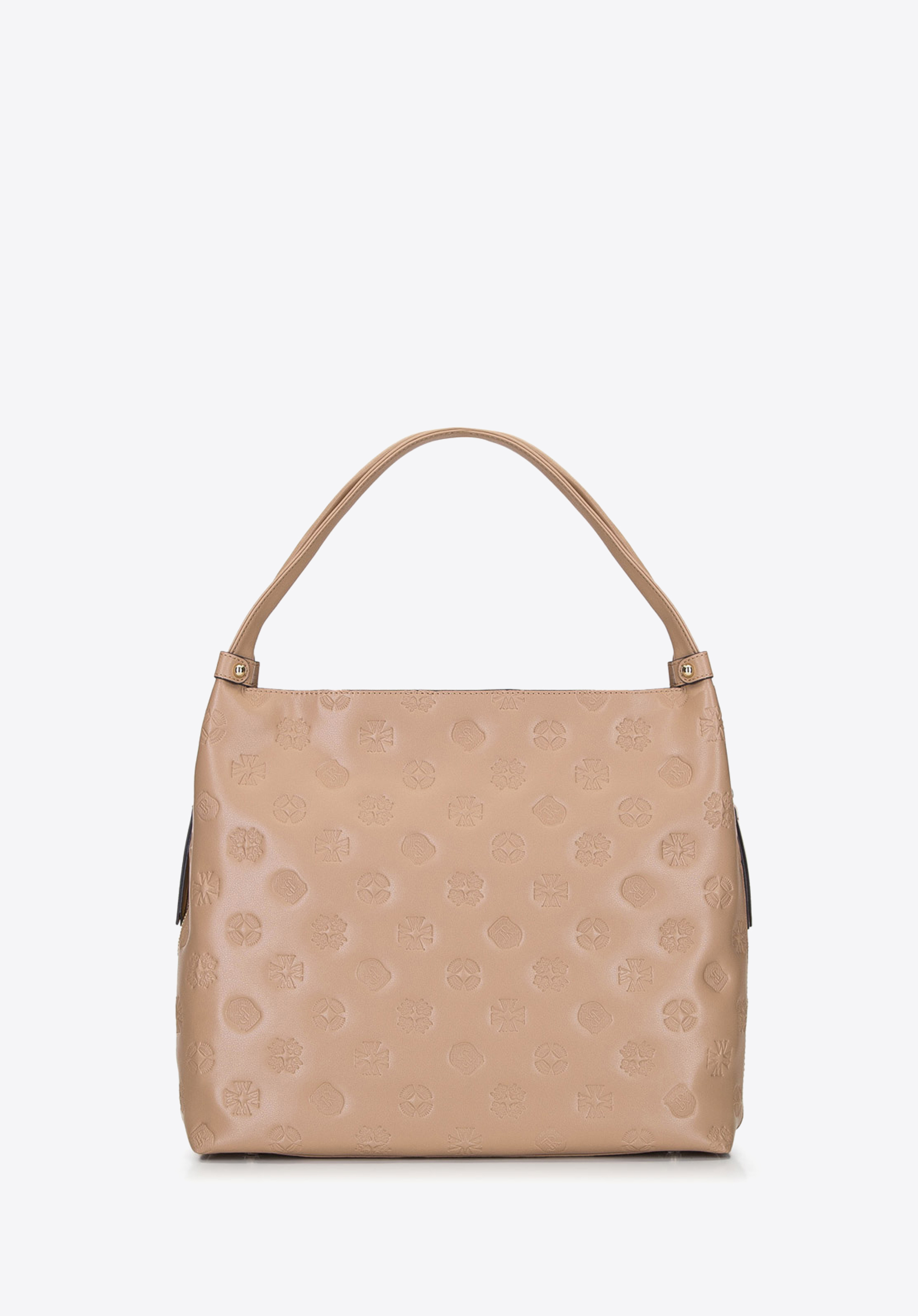 Shoppertáska dombornyomott monogramokkal