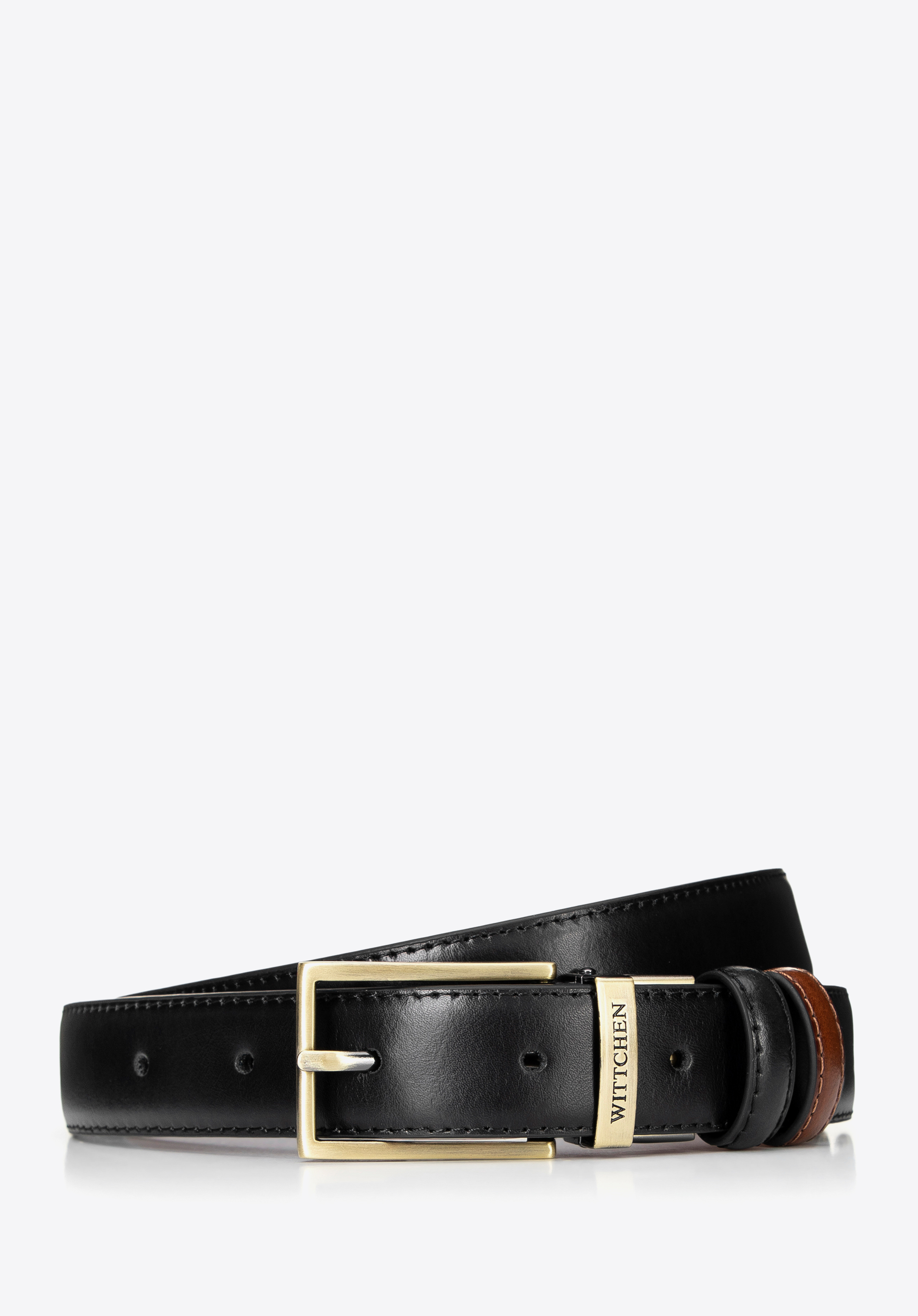 Oboustranný pánský kožený opasek, -, 100-8M-907-1-11, Obrázek 1