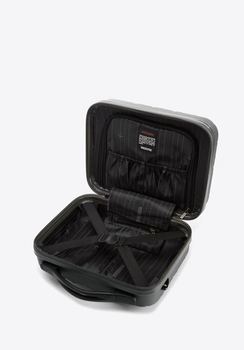 Kosmetická taška z ABS-u, ocel - černá, 56-3A-554-11, Obrázek 3