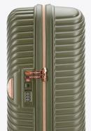 Polikarbonát kabin bőrönd, Oliva zöld, 56-3P-841-88, Fénykép 7