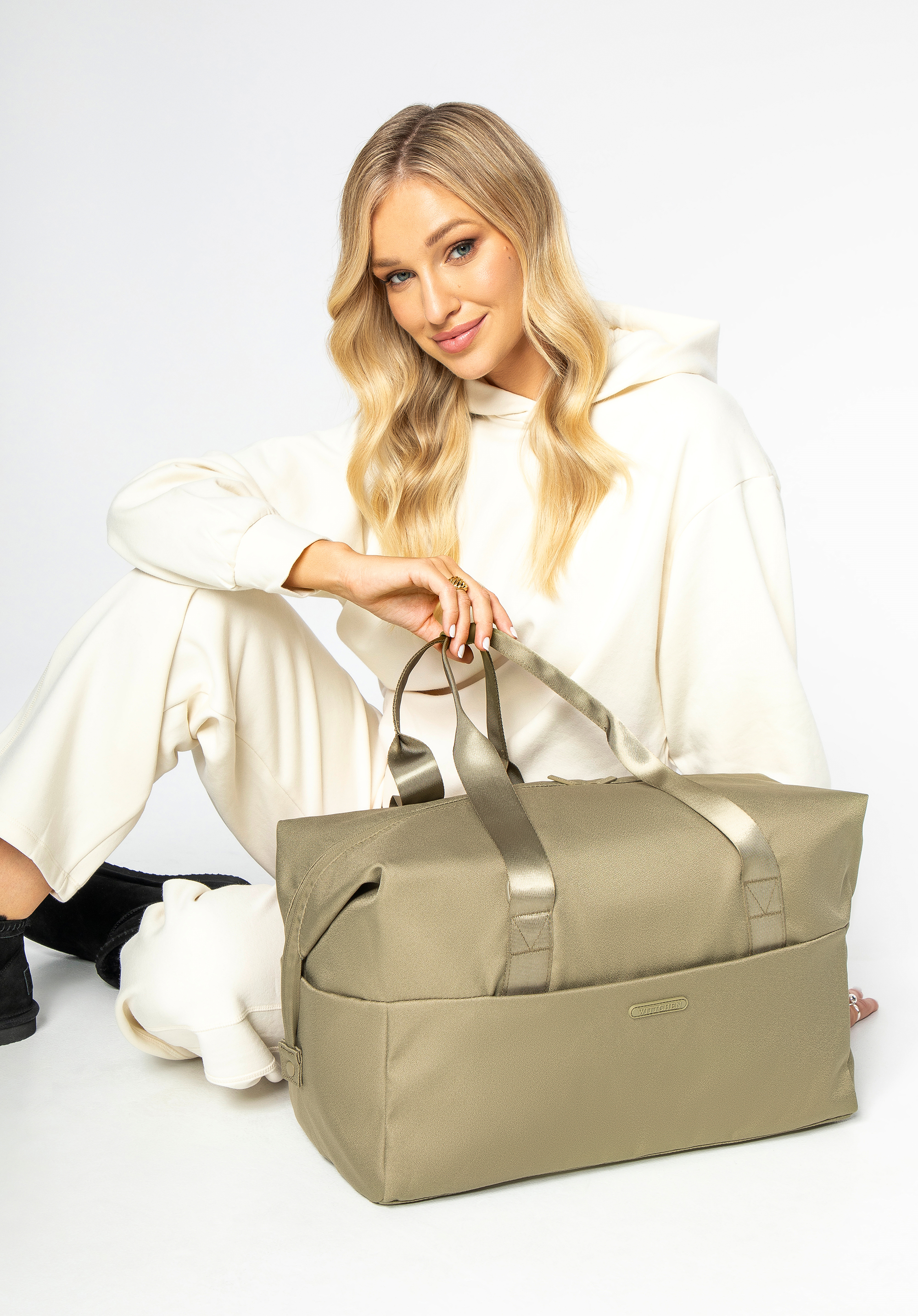 Nagy méretű utazó és sporttáska, Oliva zöld, 56-3S-710-80, Fénykép 1