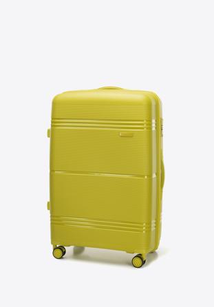 Nagyméretű bőrönd polipropilénből, zöld, 56-3T-143-80, Fénykép 1