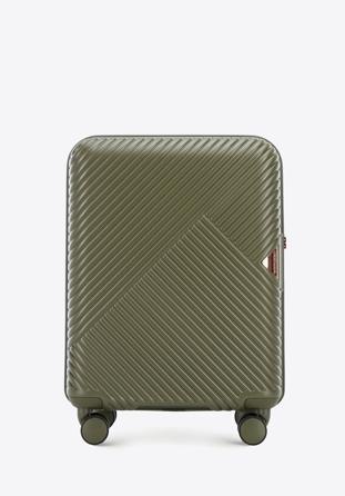 Polikarbonát kabin bőrönd, Oliva zöld, 56-3P-841-85, Fénykép 1