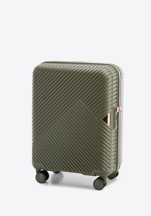 Polikarbonát kabin bőrönd, Oliva zöld, 56-3P-841-88, Fénykép 4