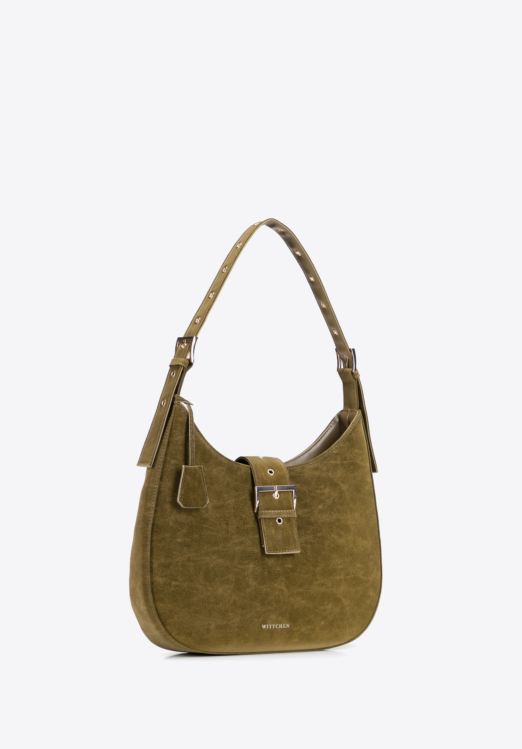 Hobo-Tasche für Damen, olivgrün, 103-4Y-507-Z, Bild 1