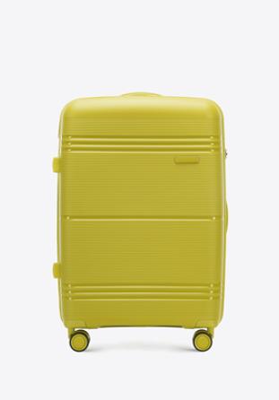 Mittelgroßer Koffer aus Polypropylen, grün, 56-3T-142-80, Bild 1