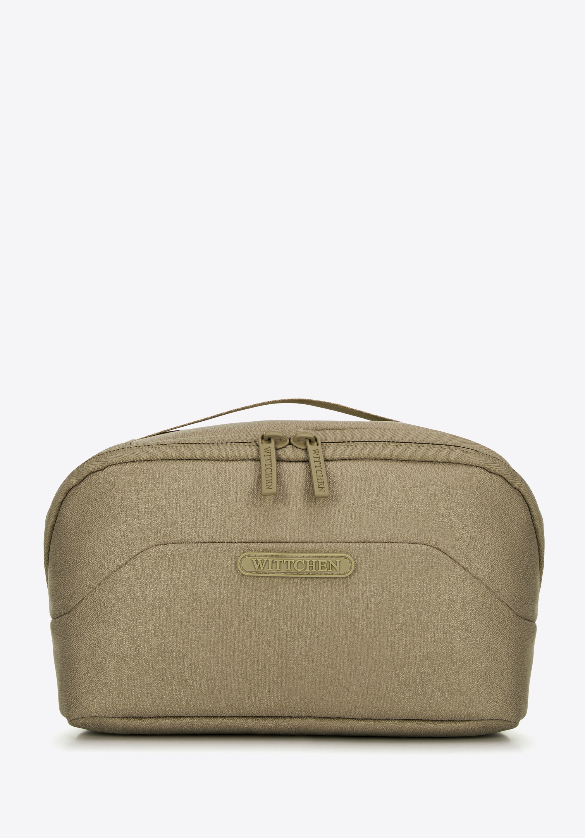 Dámsky malý kozmetický kufrík s rúčkou, olivová, 56-3S-703-80, Obrázok 1