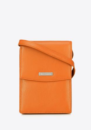 2-in-1-Mini-Crossbody-Tasche aus Leder, orange, 26-2-100-6, Bild 1