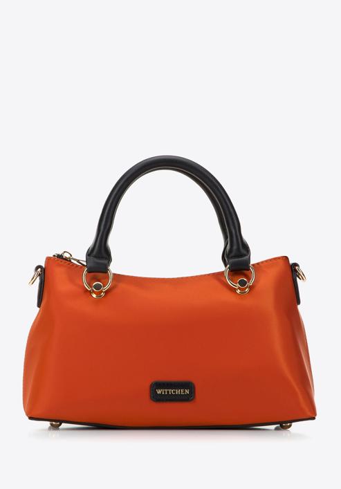 Kleine Damenhandtasche aus Nylon mit Etui, orange, 97-4Y-107-6, Bild 2