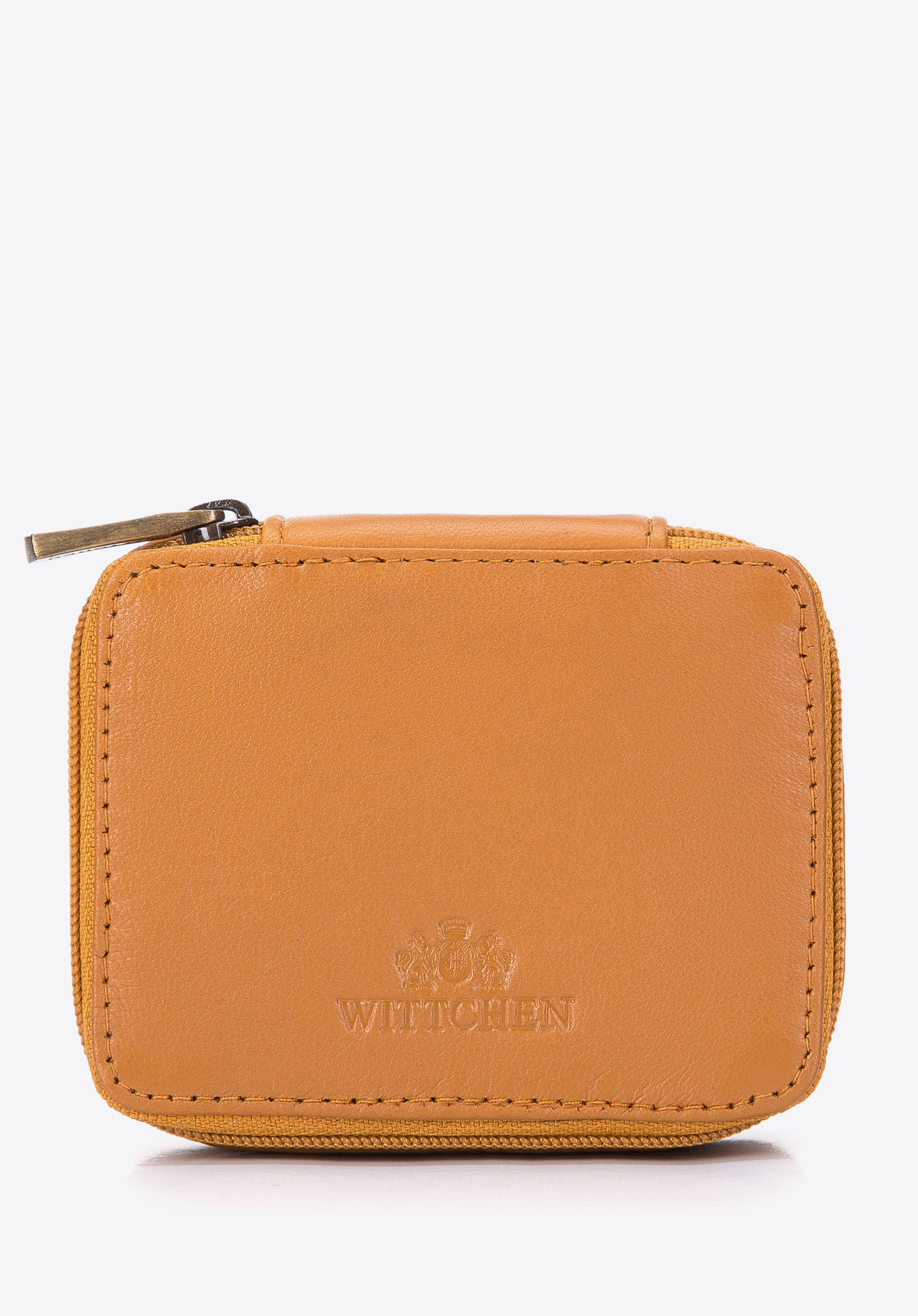 Mini Kosmetiktasche aus Naturleder, orange, 98-2-003-Y, Bild 1