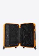 Mittelgroßer Koffer aus ABS mit geometrischer Prägung, orange, 56-3A-752-35, Bild 5