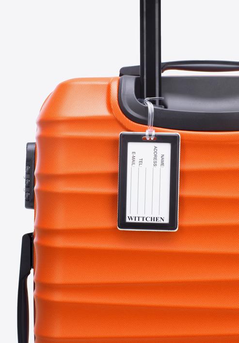 Mittelgroßer Koffer mit Gepäckanhänger, orange, 56-3A-312-31Z, Bild 3