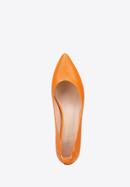 Pumps aus Leder mit Gummiband, orange, 94-D-502-1-37, Bild 4