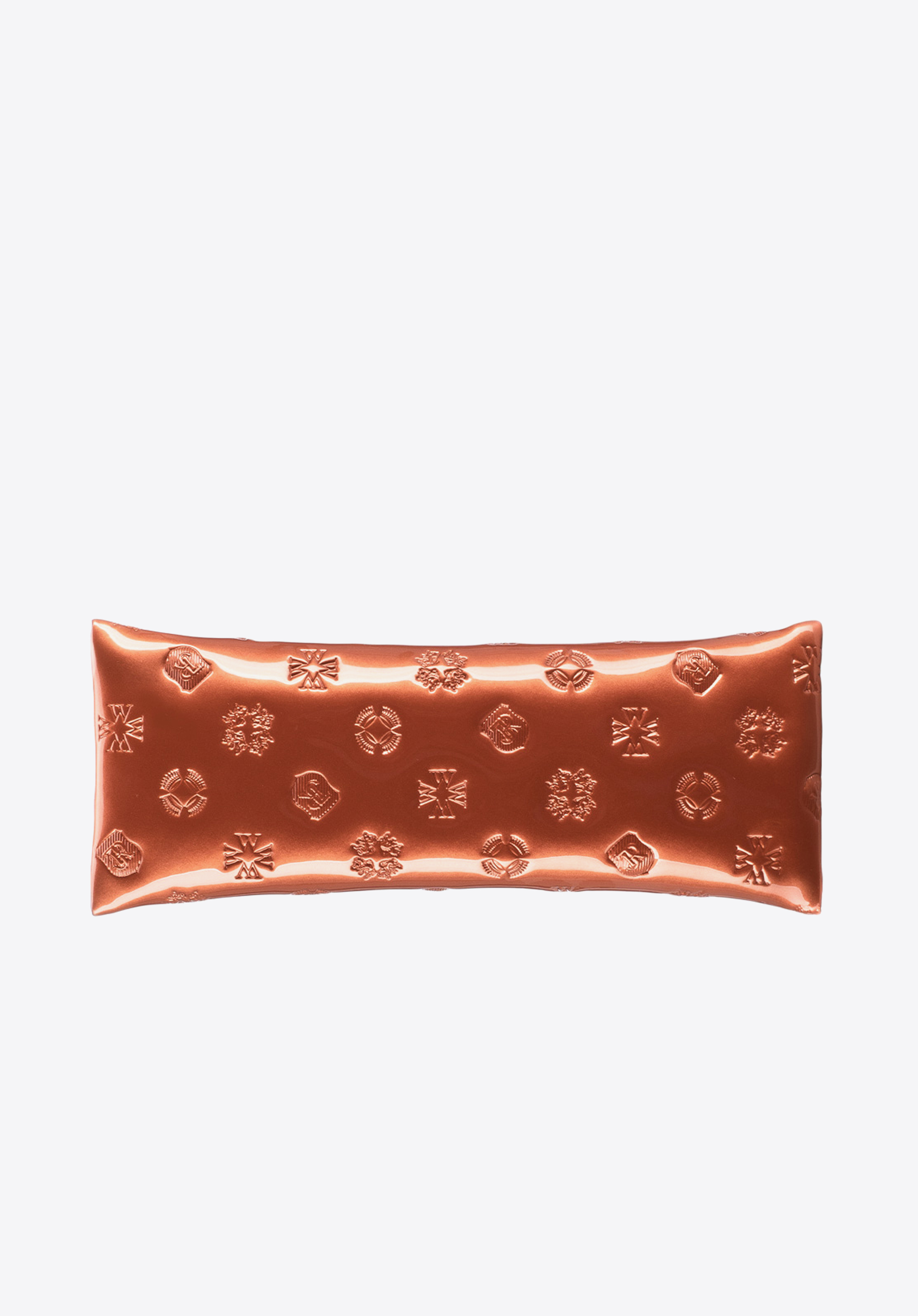 Schlüsseletui aus Lackleder mit Monogramm, orange, 34-2-135-6S, Bild 1