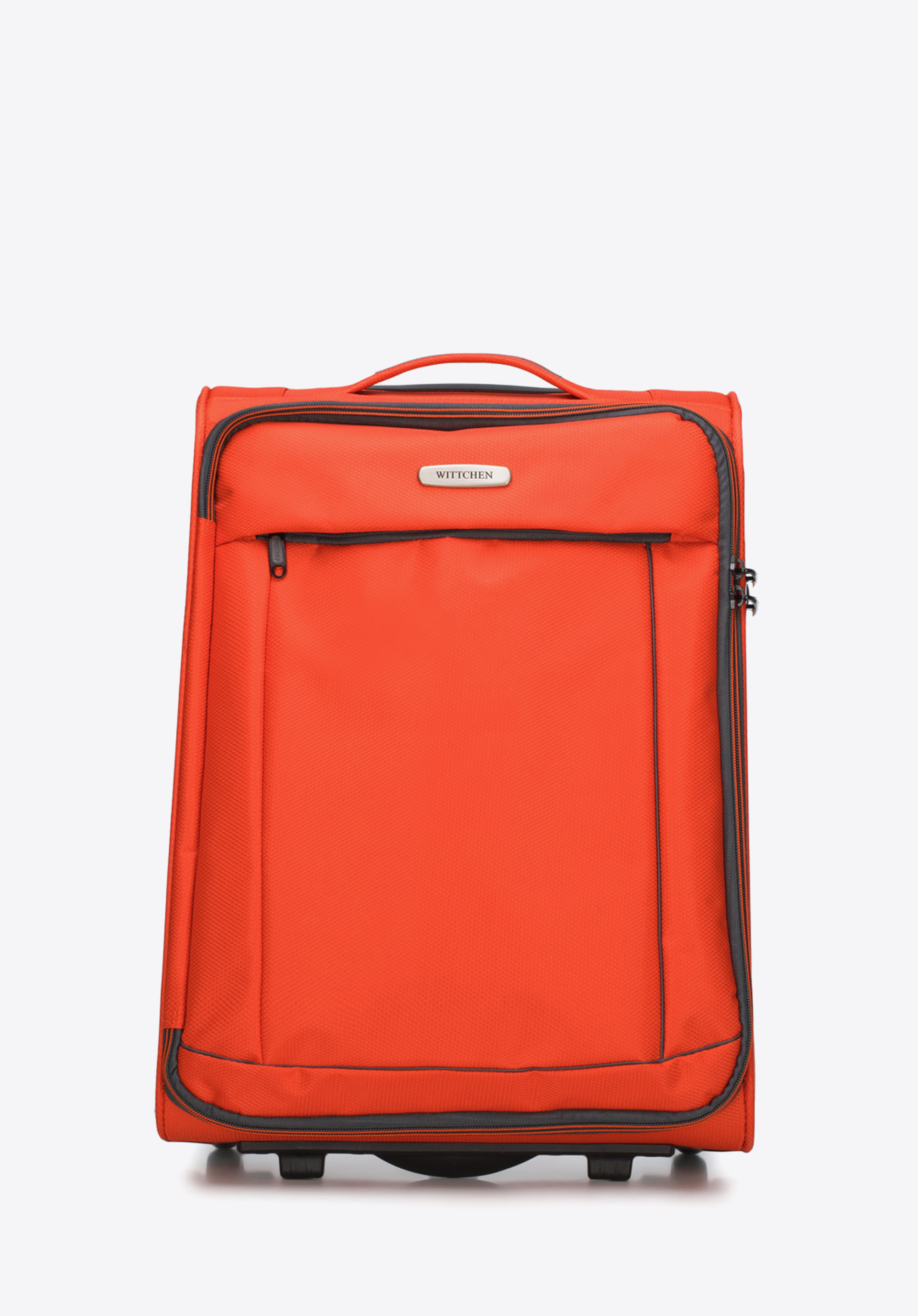 KABINENKOFFER, orange-schwarz, 56-3S-461-55, Bild 1