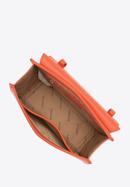 Umhängetasche für Damen mit geometrischer Schnalle, orange, 94-4Y-613-K, Bild 3