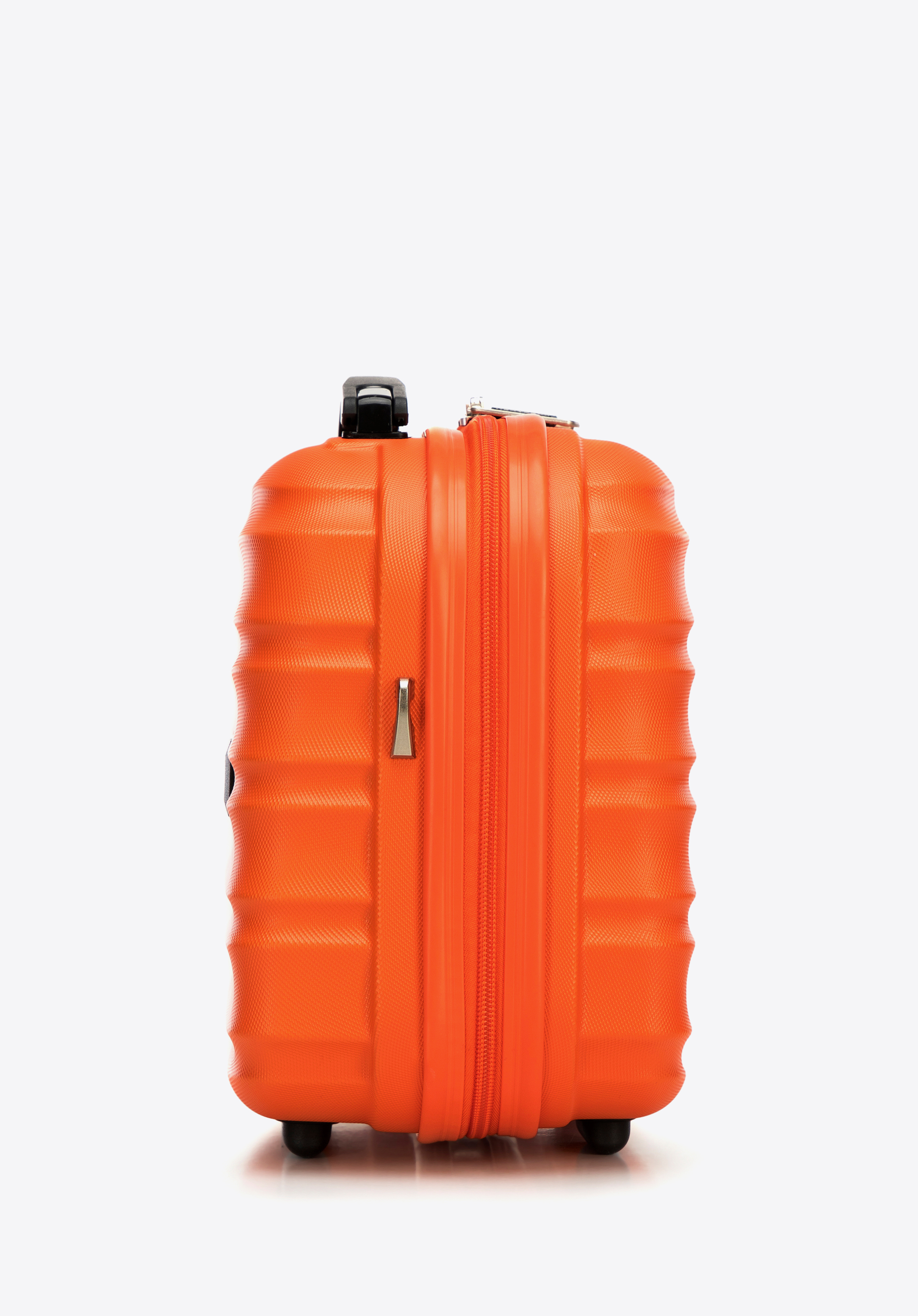Cestovná kozmetická taštička a identifikačná visačka na batožinu z ABS materiálu s logom, oranžová, 56-3A-314-55Z6, Obrázok 1