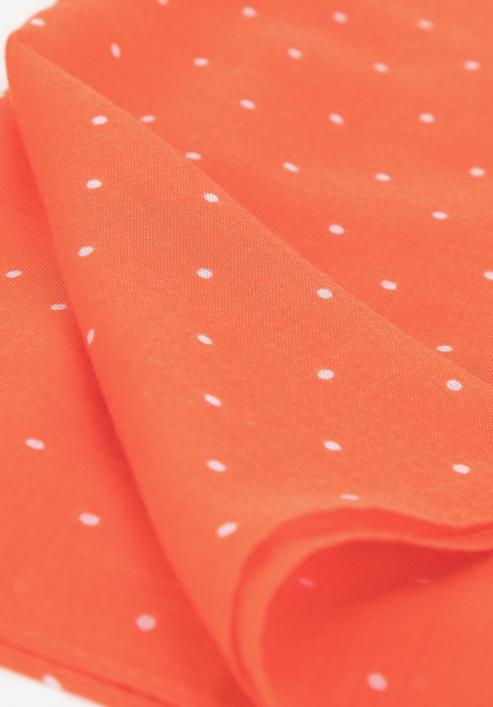 Jemný šátek s puntíky, oranžová, 98-7D-X01-X2, Obrázek 3