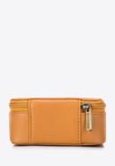 Kožená mini kosmetická taška, oranžová, 98-2-003-5, Obrázek 4