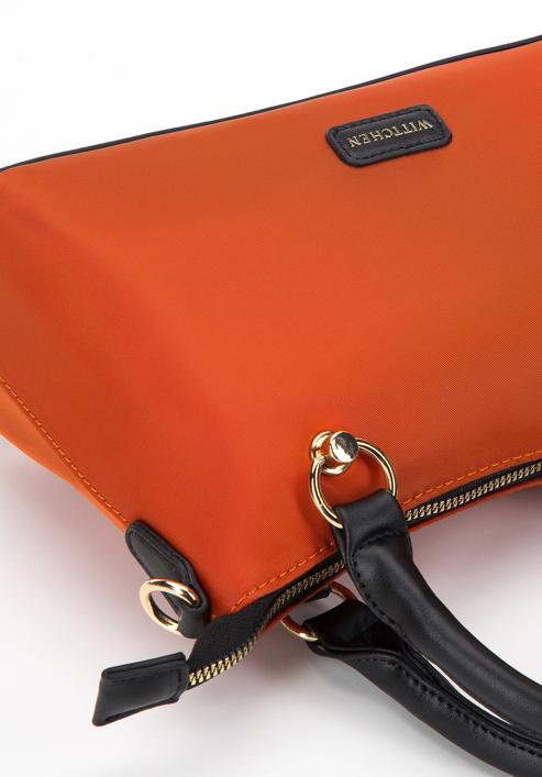 Nylonová mini kabelka s pouzdrem, oranžová, 97-4Y-107-1, Obrázek 5