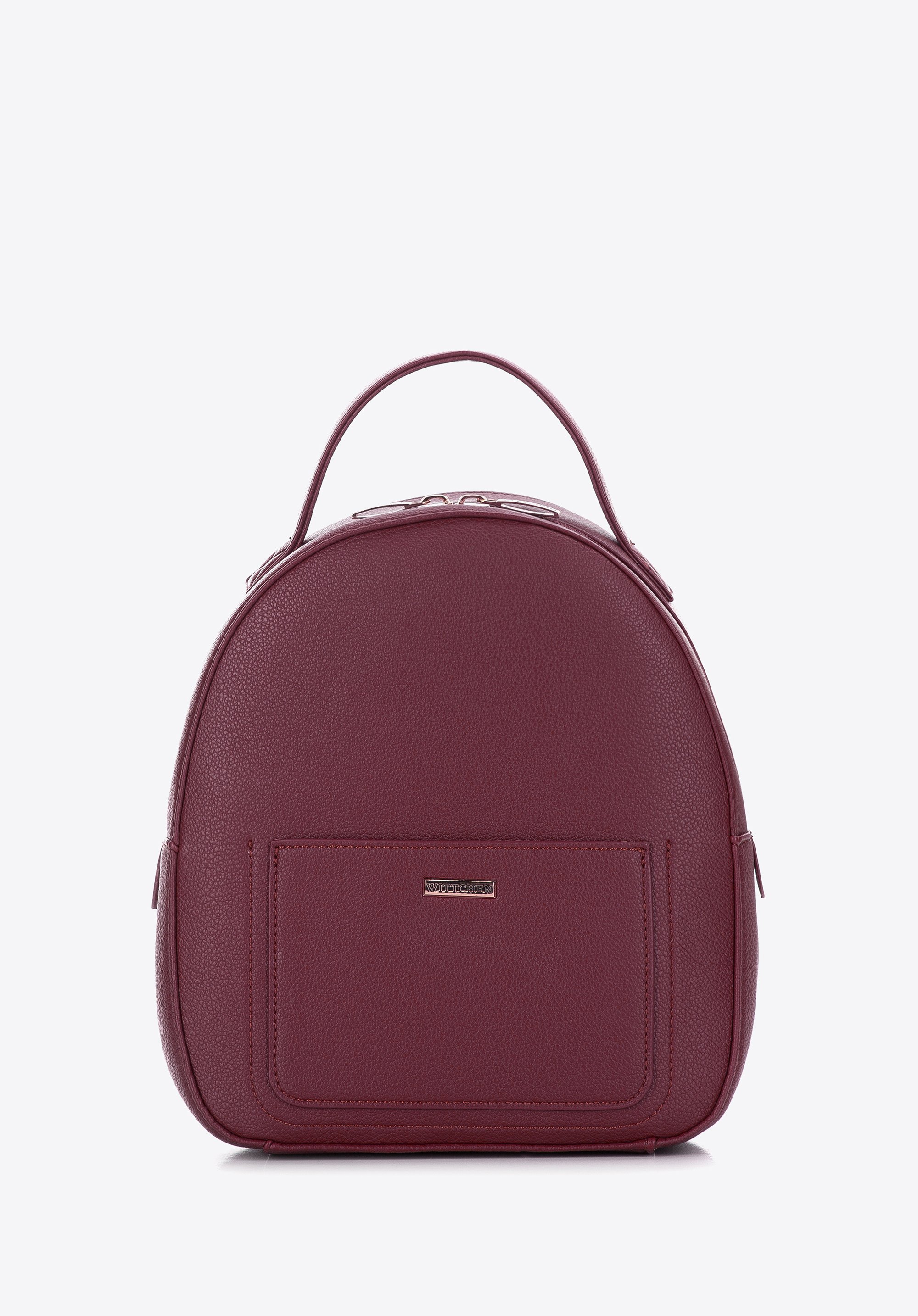 Damen-Öko-Leder-Rucksack klein, pflaumenlila, 29-4Y-012-F, Bild 1
