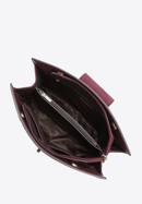 Damentasche aus gestepptem Leder, pflaumenlila, 97-4E-614-5, Bild 4