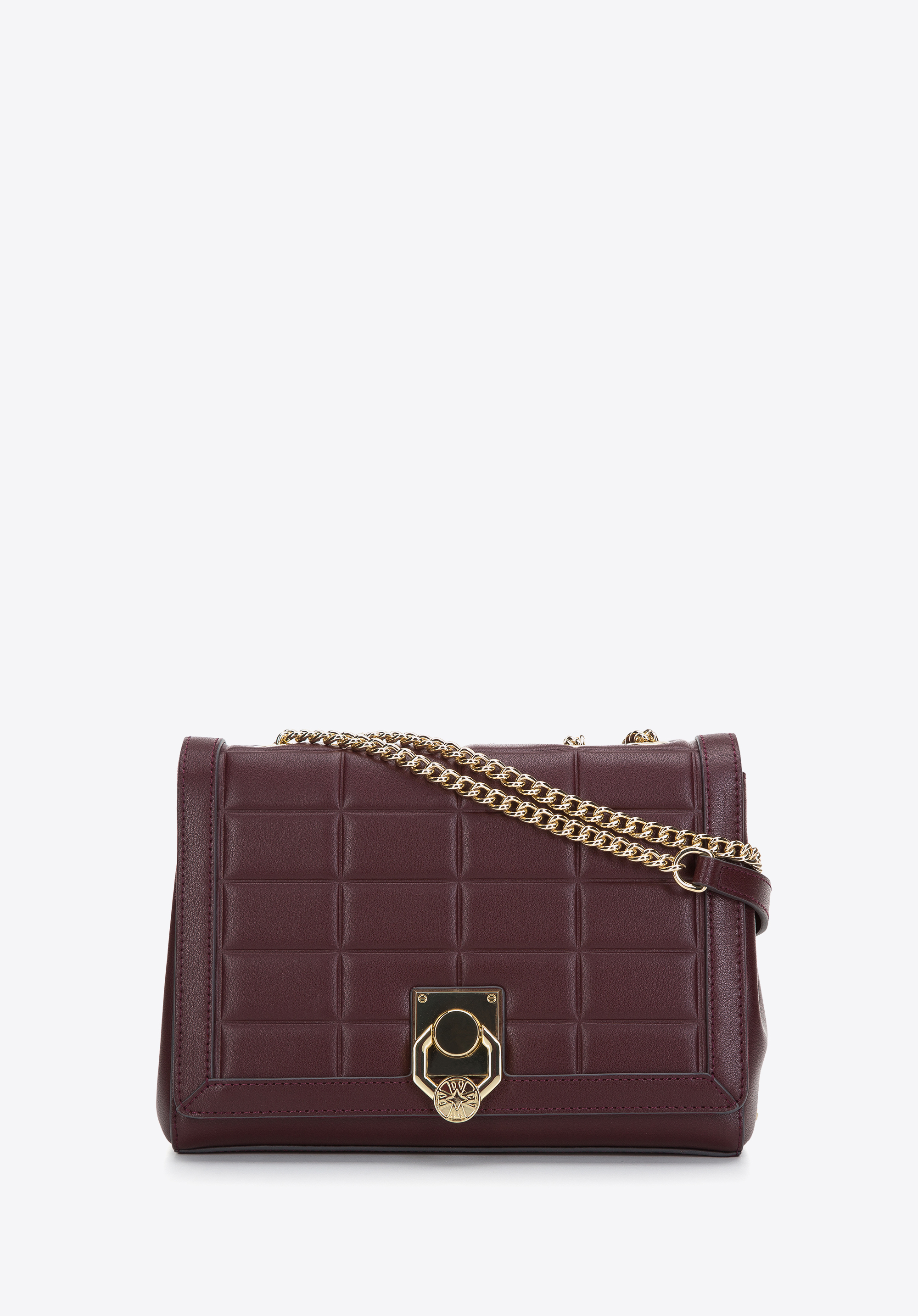 Handtasche mit Kette für Frauen, pflaumenlila, 97-4E-613-3, Bild 1