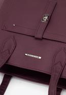 Klassische Shopper-Tasche mit Fronttasche, pflaumenlila, 29-4Y-002-B33, Bild 6