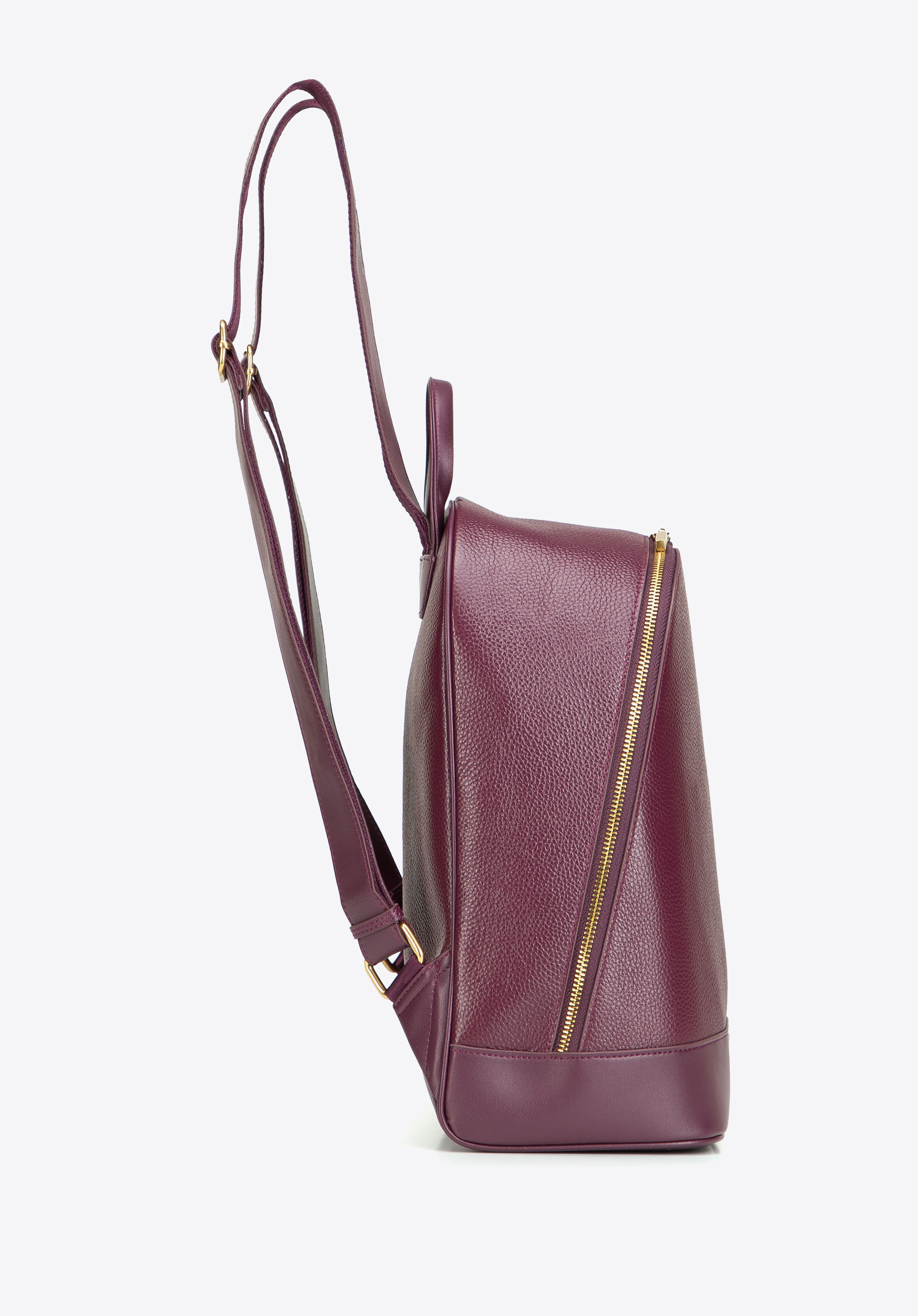 Klassischer Damen-Lederrucksack, burgunderrot, 103-4E-211-3, Bild 1