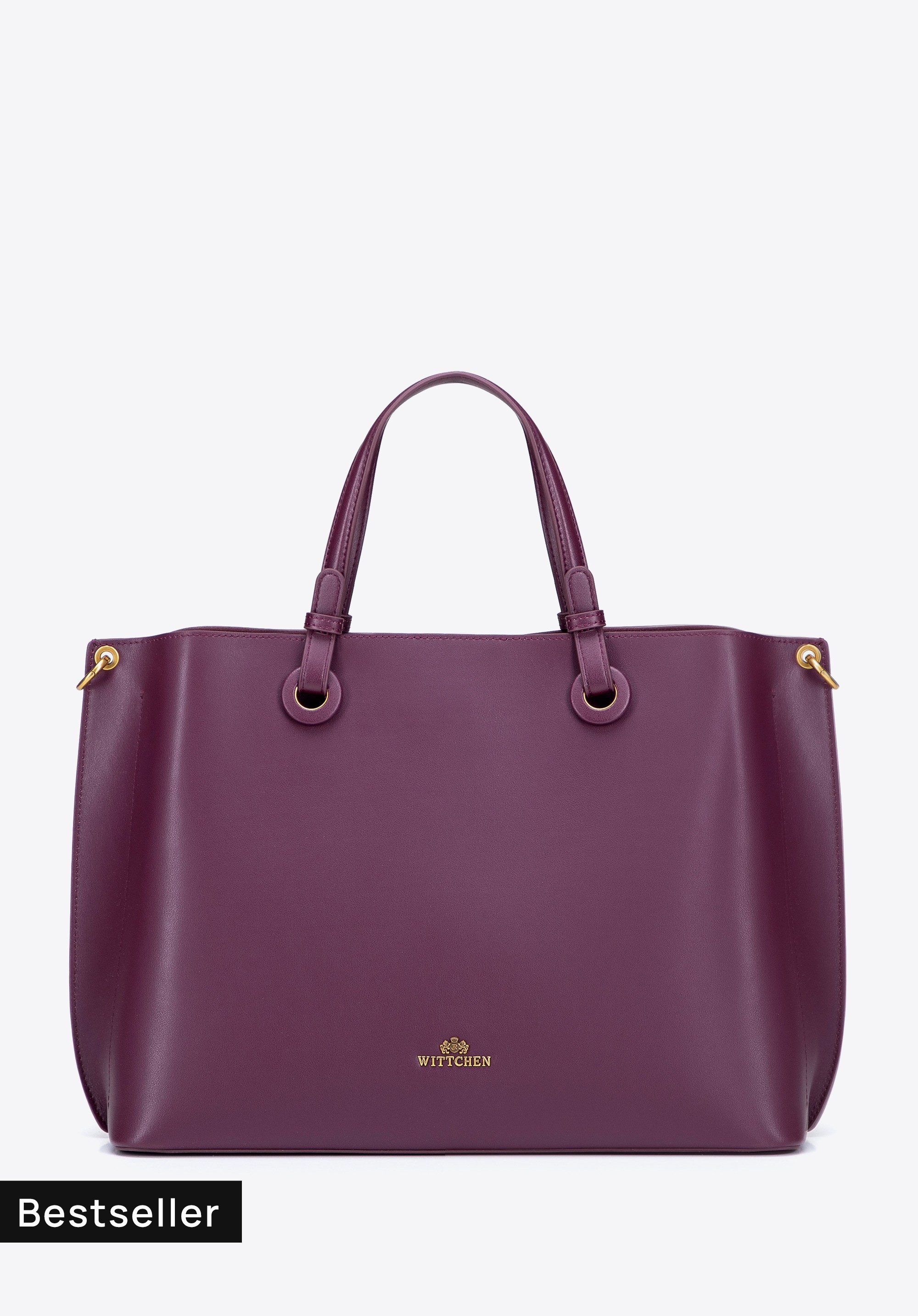 Ledertasche für Damen, pflaumenlila, 103-4E-206-3, Bild 1