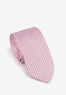 Mintás selyem nyakkendő, pink-kék, 97-7K-001-X6, Fénykép 1