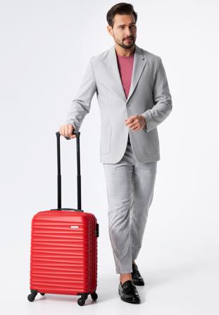 ABS bordázott kabin bőrönd, piros, 56-3A-311-35, Fénykép 1