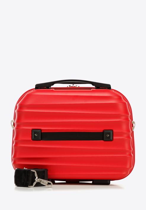 ABS bordázott kozmetikai táska, piros, 56-3A-314-70, Fénykép 4
