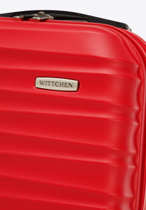 ABS bordázott kozmetikai táska, piros, 56-3A-314-70, Fénykép 5
