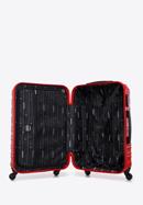 ABS bőröndszett bordázott, piros, 56-3A-31K-35, Fénykép 6