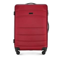 ABS közepes bőrönd bordás, piros, 56-3A-652-35, Fénykép 1
