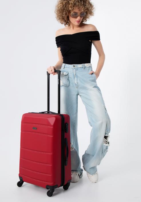 ABS nagy bőrönd, piros, 56-3A-653-90, Fénykép 15