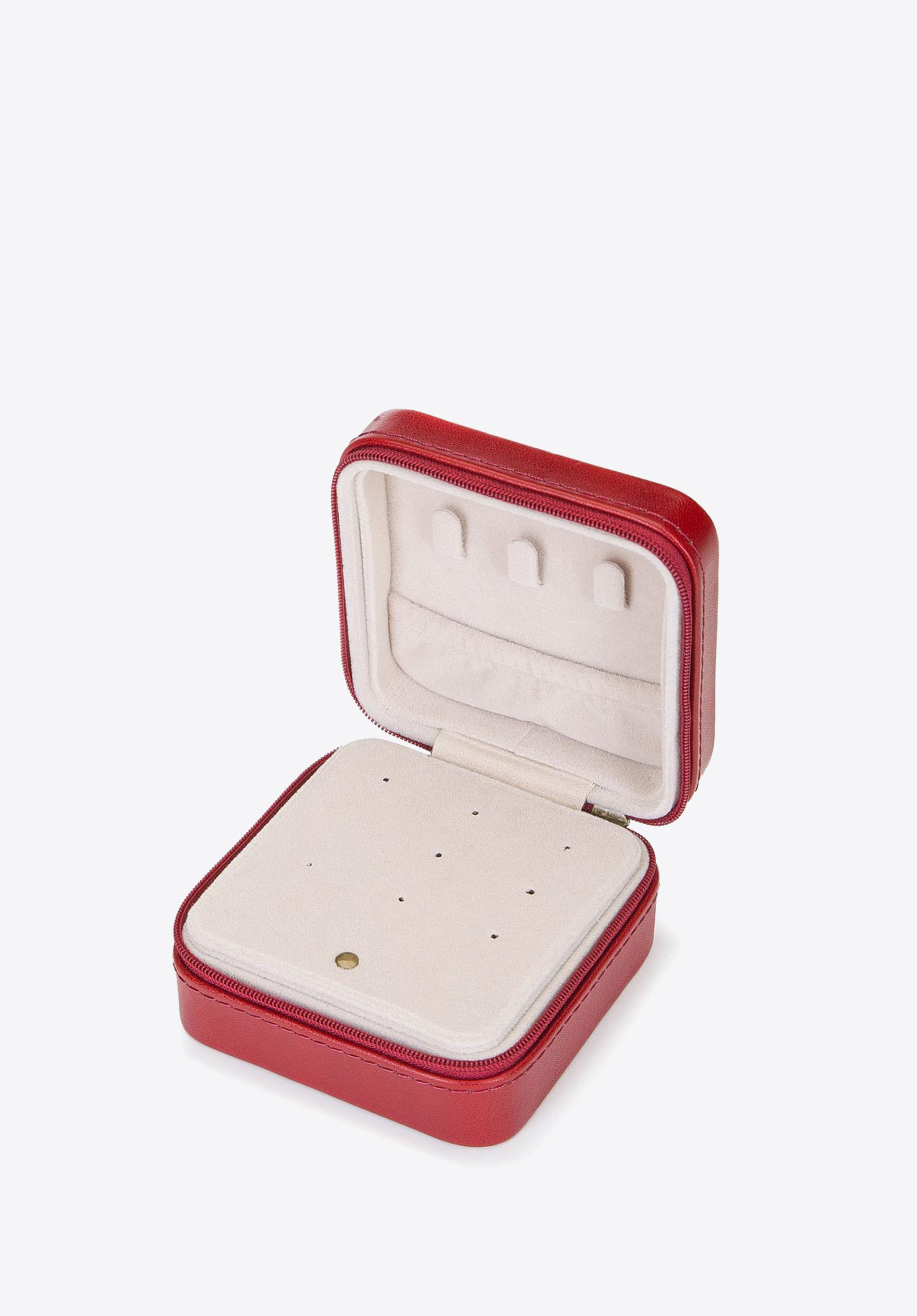 Bőr ékszertartó doboz, piros, 10-2-300-3, Fénykép 1