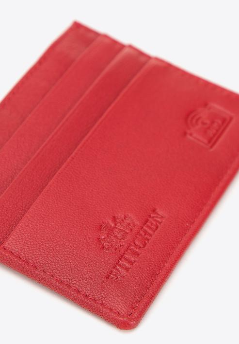 Bőr kártyatartó RFID védelemmel, piros, 98-2-002-NB, Fénykép 4